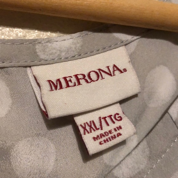 Grey and White Polka Dot Top - XXL - Picture 4 of 5